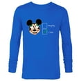thumbnail image 1 of Disney Mickey Mouse Christmas I Tried Not to be Naughty - Long Sleeve T-Shirt for Men - Customized-Navy, 1 of 5
