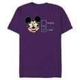 thumbnail image 1 of Disney Mickey Mouse Christmas I Tried Not to be Naughty - Short Sleeve Blended T-Shirt for Adults - Customized-Purple, 1 of 5