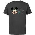 thumbnail image 1 of Disney Mickey Mouse Christmas I Tried Not to be Naughty - Short Sleeve Cotton T-Shirt for Adults - Customized-Charcoal, 1 of 5