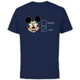 thumbnail image 1 of Disney Mickey Mouse Christmas I Tried Not to be Naughty - Short Sleeve Cotton T-Shirt for Adults - Customized-Navy, 1 of 5