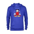 thumbnail image 1 of Disney Mickey Mouse Christmas Santa Hat & Scarf Let it Snow - Pullover Hoodie for Adults - Customized-Royal, 1 of 5
