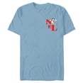 thumbnail image 1 of Disney Mickey Mouse Christmas Snowman Noel Corner Art - Short Sleeve Blended T-Shirt for Adults - Customized-Ocean Blue, 1 of 5