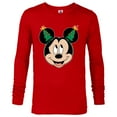 thumbnail image 1 of Disney Mickey Mouse Christmas Tree Holiday Headband - Long Sleeve T-Shirt for Men - Customized-New Red, 1 of 5