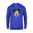 thumbnail image 1 of Disney Mickey Mouse Christmas Tree Holiday Headband - Pullover Hoodie for Adults - Customized-Royal, 1 of 5