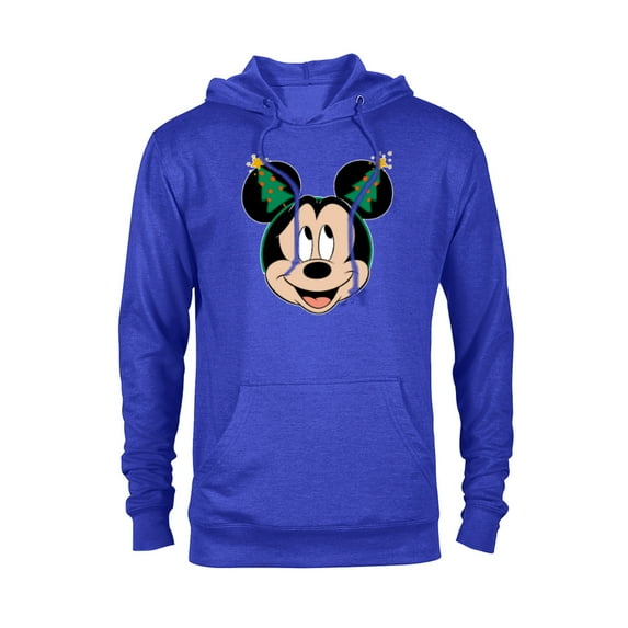 Disney Mickey Mouse Christmas Tree Holiday Headband - Pullover Hoodie for Adults - Customized-Royal