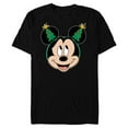 thumbnail image 1 of Disney Mickey Mouse Christmas Tree Holiday Headband - Short Sleeve Blended T-Shirt for Adults - Customized-Black, 1 of 5