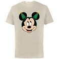 thumbnail image 1 of Disney Mickey Mouse Christmas Tree Holiday Headband - Short Sleeve Cotton T-Shirt for Adults - Customized-Natural, 1 of 5