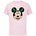 thumbnail image 1 of Disney Mickey Mouse Christmas Tree Holiday Headband - Short Sleeve Cotton T-Shirt for Adults - Customized-Soft Pink, 1 of 5
