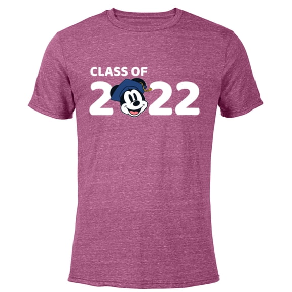 Disney Mickey Mouse Class of 2022 - Short Sleeve Blended T-Shirt for Adults - Customized-Purple