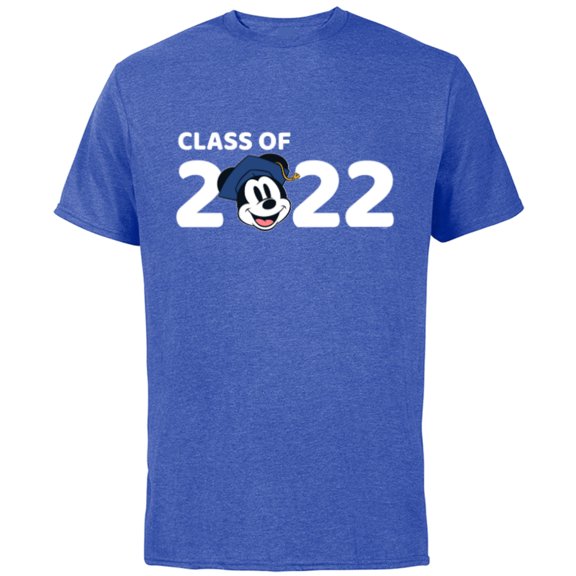 Disney Mickey Mouse Class of 2022 - Short Sleeve Cotton T-Shirt for Adults - Customized-Royal Heather