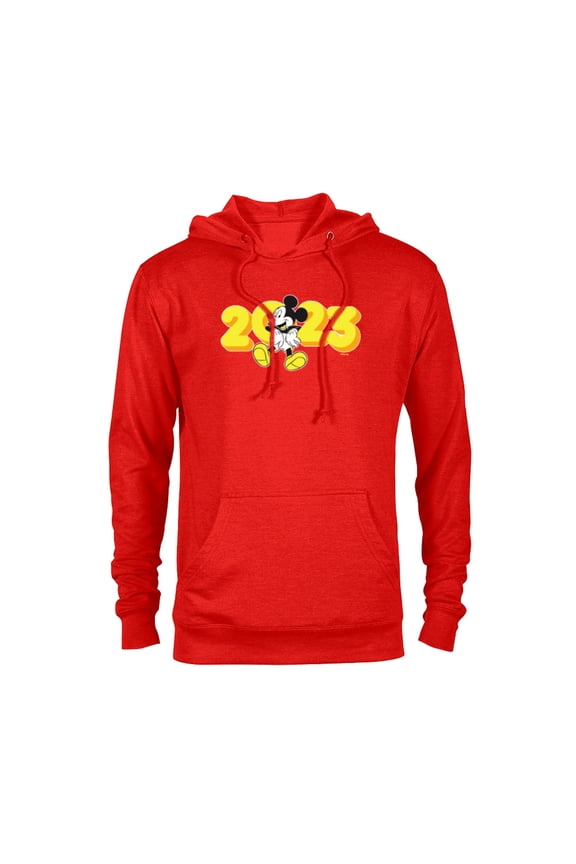 Mickey Mouse Class of 2023 Graduation Hangin’ Out - Pullover Hoodie for Adults - Customized-Red