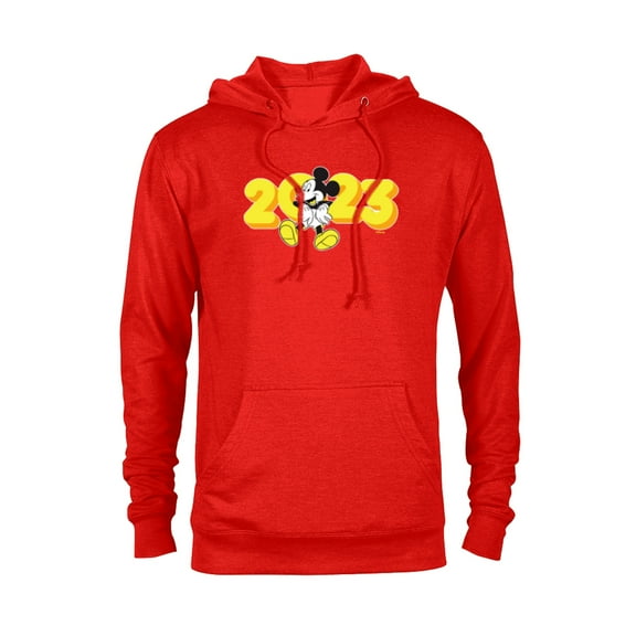 Disney Mickey Mouse Class of 2023 Graduation Hangin’ Out - Pullover Hoodie for Adults - Customized-Red