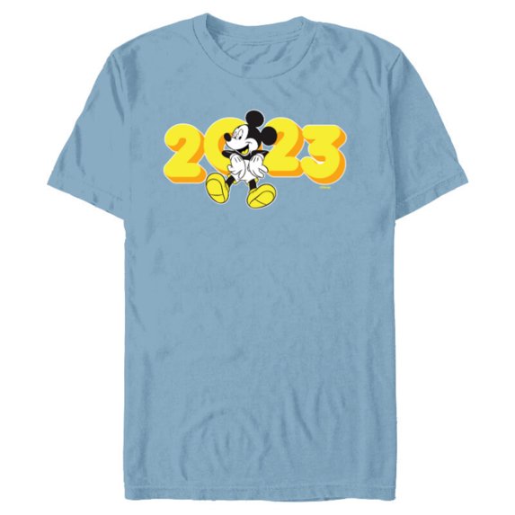 Disney Mickey Mouse Class of 2023 Graduation Hangin’ Out - Short Sleeve Blended T-Shirt for Adults - Customized-Ocean Blue