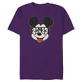 thumbnail image 1 of Disney Mickey Mouse Class of 2023 Graduation Sunglasses - Short Sleeve Blended T-Shirt for Adults - Customized-Purple, 1 of 5