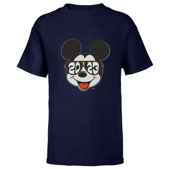 Disney Mickey Mouse Class of 2023 Graduation Sunglasses - Short Sleeve T-Shirt for Kids - Customized-Navy
