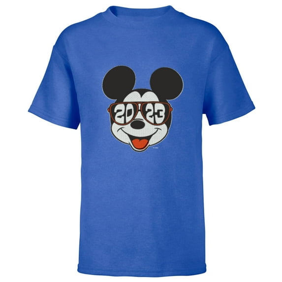 Disney Mickey Mouse Class of 2023 Graduation Sunglasses - Short Sleeve T-Shirt for Kids - Customized-Royal