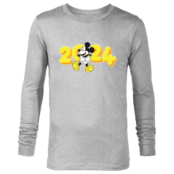 Disney Mickey Mouse Class of 2024 Graduation ‘24 Hangin’ Out - Long Sleeve T-Shirt for Men - Customized-Athletic Heather