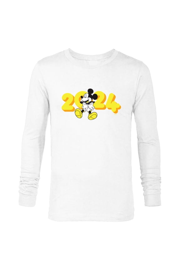 Mickey Mouse Class of 2024 Graduation ‘24 Hangin’ Out - Long Sleeve T-Shirt for Men - Customized-White