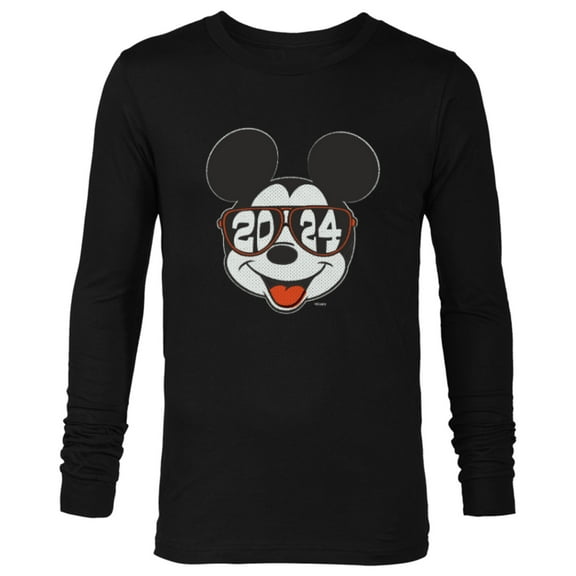 Disney Mickey Mouse Class of 2024 Graduation ’24 Sunglasses - Long Sleeve T-Shirt for Men - Customized-Black