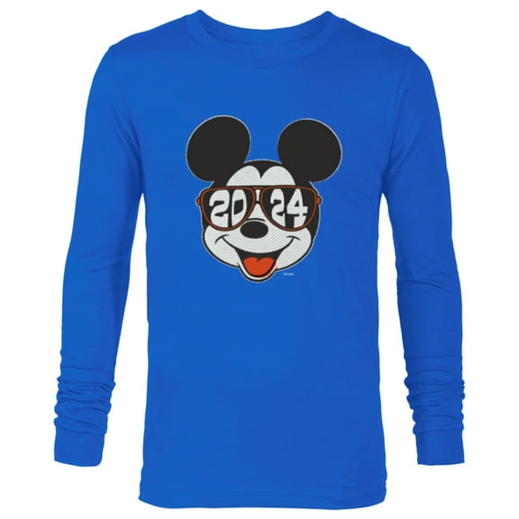 Disney Mickey Mouse Class of 2024 Graduation ’24 Sunglasses - Long Sleeve T-Shirt for Men - Customized-Navy