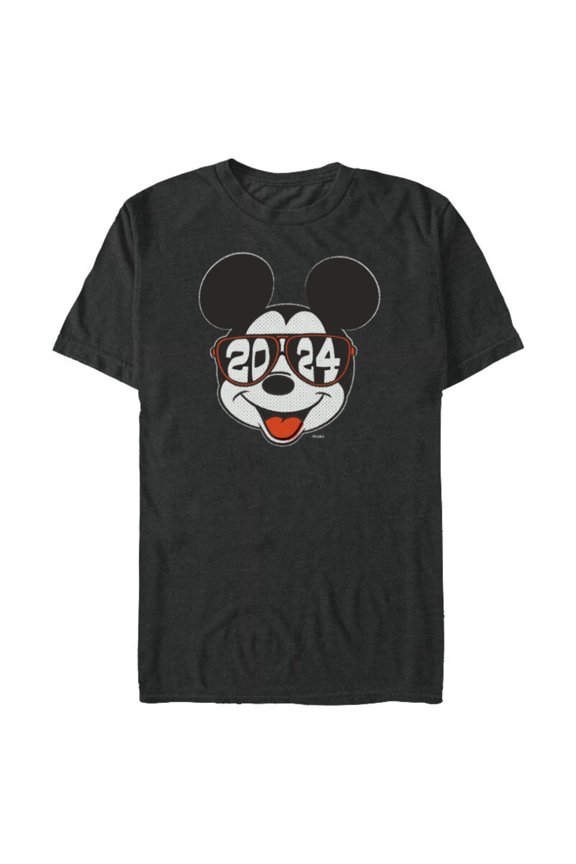 Mickey Mouse Class of 2024 Graduation ’24 Sunglasses - Short Sleeve Blended T-Shirt for Adults - Customized-Dark Heather