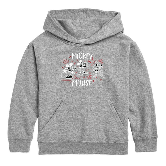 Disney - Mickey Mouse Classic Drawing  - Youth And Toddler Pullover Fleece Hoodie