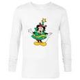 thumbnail image 1 of Disney Mickey Mouse Classic Holiday Christmas Tree Costume - Long Sleeve T-Shirt for Men - Customized-White, 1 of 5