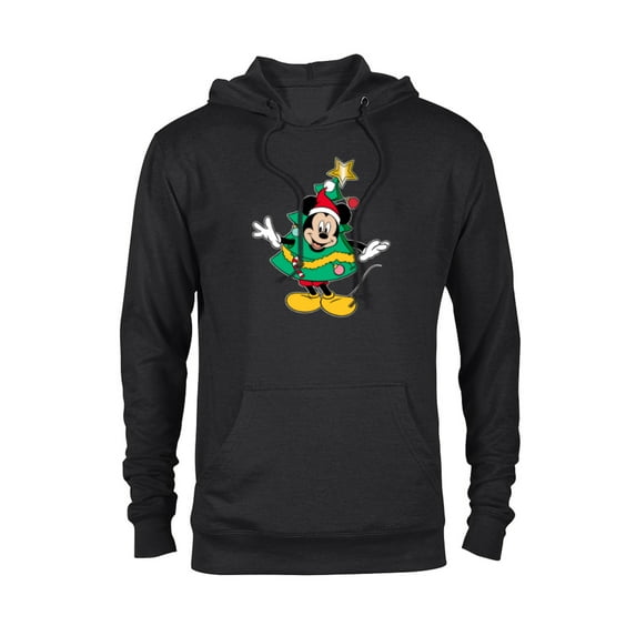 Disney Mickey Mouse Classic Holiday Christmas Tree Costume - Pullover Hoodie for Adults - Customized-Black