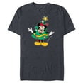 thumbnail image 1 of Disney Mickey Mouse Classic Holiday Christmas Tree Costume - Short Sleeve Blended T-Shirt for Adults - Customized-Navy Heather, 1 of 5