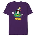thumbnail image 1 of Disney Mickey Mouse Classic Holiday Christmas Tree Costume - Short Sleeve Blended T-Shirt for Adults - Customized-Purple, 1 of 5