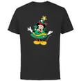 thumbnail image 1 of Disney Mickey Mouse Classic Holiday Christmas Tree Costume - Short Sleeve Cotton T-Shirt for Adults - Customized-Black, 1 of 5