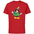 thumbnail image 1 of Disney Mickey Mouse Classic Holiday Christmas Tree Costume - Short Sleeve Cotton T-Shirt for Adults - Customized-Red, 1 of 5