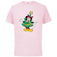 thumbnail image 1 of Disney Mickey Mouse Classic Holiday Christmas Tree Costume - Short Sleeve Cotton T-Shirt for Adults - Customized-Soft Pink, 1 of 5