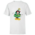 thumbnail image 1 of Disney Mickey Mouse Classic Holiday Christmas Tree Costume - Short Sleeve T-Shirt for Kids - Customized-White, 1 of 5