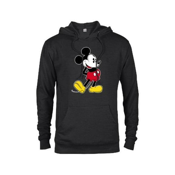 Disney Mickey Mouse Classic Pose - Pullover Hoodie for Adults- Customized-Black