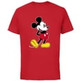 thumbnail image 1 of Disney Mickey Mouse Classic Pose - Short Sleeve Cotton T-Shirt for Adults- Customized-Red, 1 of 5