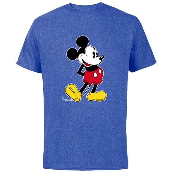 Disney Mickey Mouse Classic Pose - Short Sleeve Cotton T-Shirt for Adults- Customized-Royal Heather