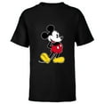 thumbnail image 1 of Disney Mickey Mouse Classic Pose  - Short Sleeve T-Shirt for Kids- Customized-Black, 1 of 5