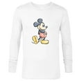 thumbnail image 1 of Disney Mickey Mouse Classic Pose Watercolor - Long Sleeve T-Shirt for Men - Customized-White, 1 of 5