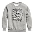 thumbnail image 1 of Disney - Mickey Mouse Classic Sketch - Youth Crewneck Fleece Sweatshirt, 1 of 5