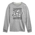 thumbnail image 1 of Disney - Mickey Mouse Classic Sketch - Youth Long Sleeve Graphic T-Shirt, 1 of 5