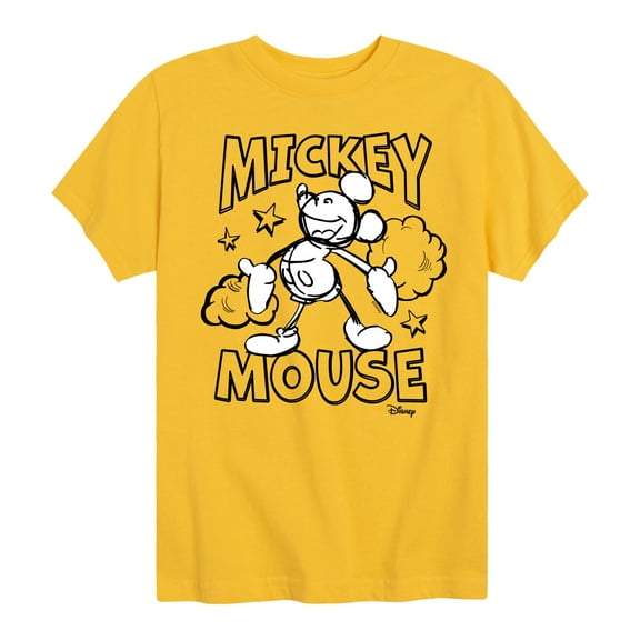 Disney - Mickey Mouse Classic Sketch - Youth Short Sleeve Graphic T-Shirt