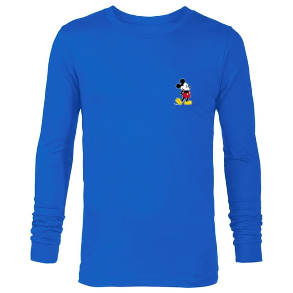 Disney Mickey Mouse Classic Small Pose - Long Sleeve T-Shirt for Men- Customized-Royal