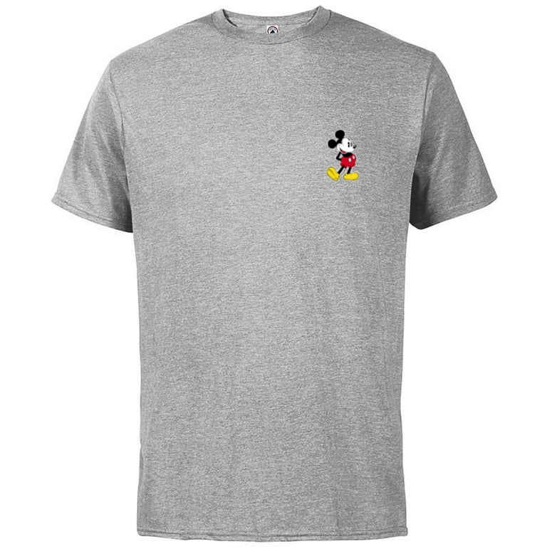 Disney Mickey Mouse Classic Small Pose - Short Sleeve Cotton T-Shirt for  Adults- Customized-Athletic Heather 