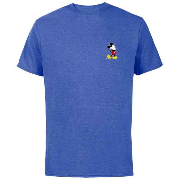 Disney Mickey Mouse Classic Small Pose - Short Sleeve Cotton T-Shirt for Adults- Customized-Royal Heather