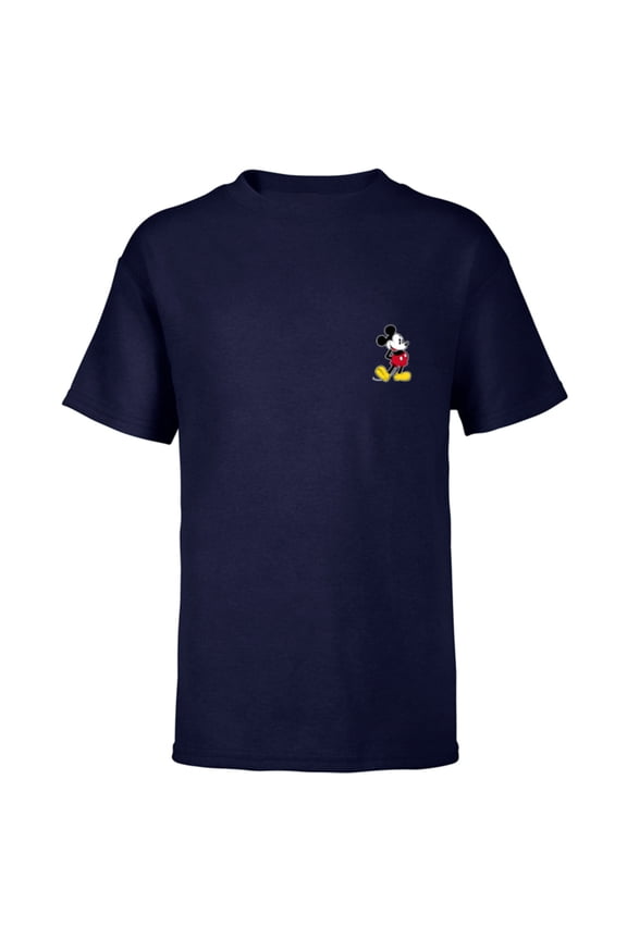 Mickey Mouse Classic Small Pose - Short Sleeve T-Shirt for Kids- Customized-Navy