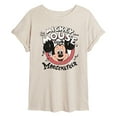 thumbnail image 1 of Disney - Mickey Mouse Club Member - Juniors Oversized Graphic T-Shirt, 1 of 4