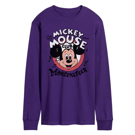 Disney - Mickey Mouse Club Member - Men's Long Sleeve Graphic T-Shirt
