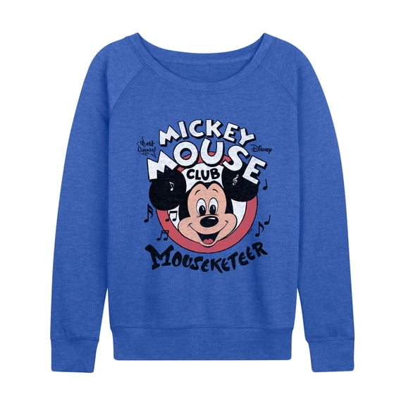 Disney - Mickey Mouse Club Member - Women's French Terry Long Sleeve Pullover