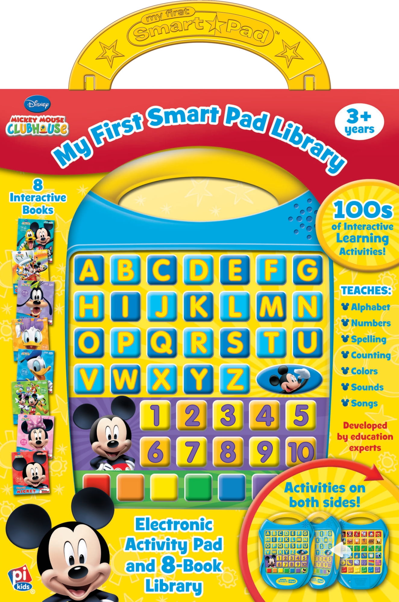 Disney Mickey Mouse Clubhouse - My First Smart Pad Electronic Activity Pad  and 8-Book Library - PI Kids